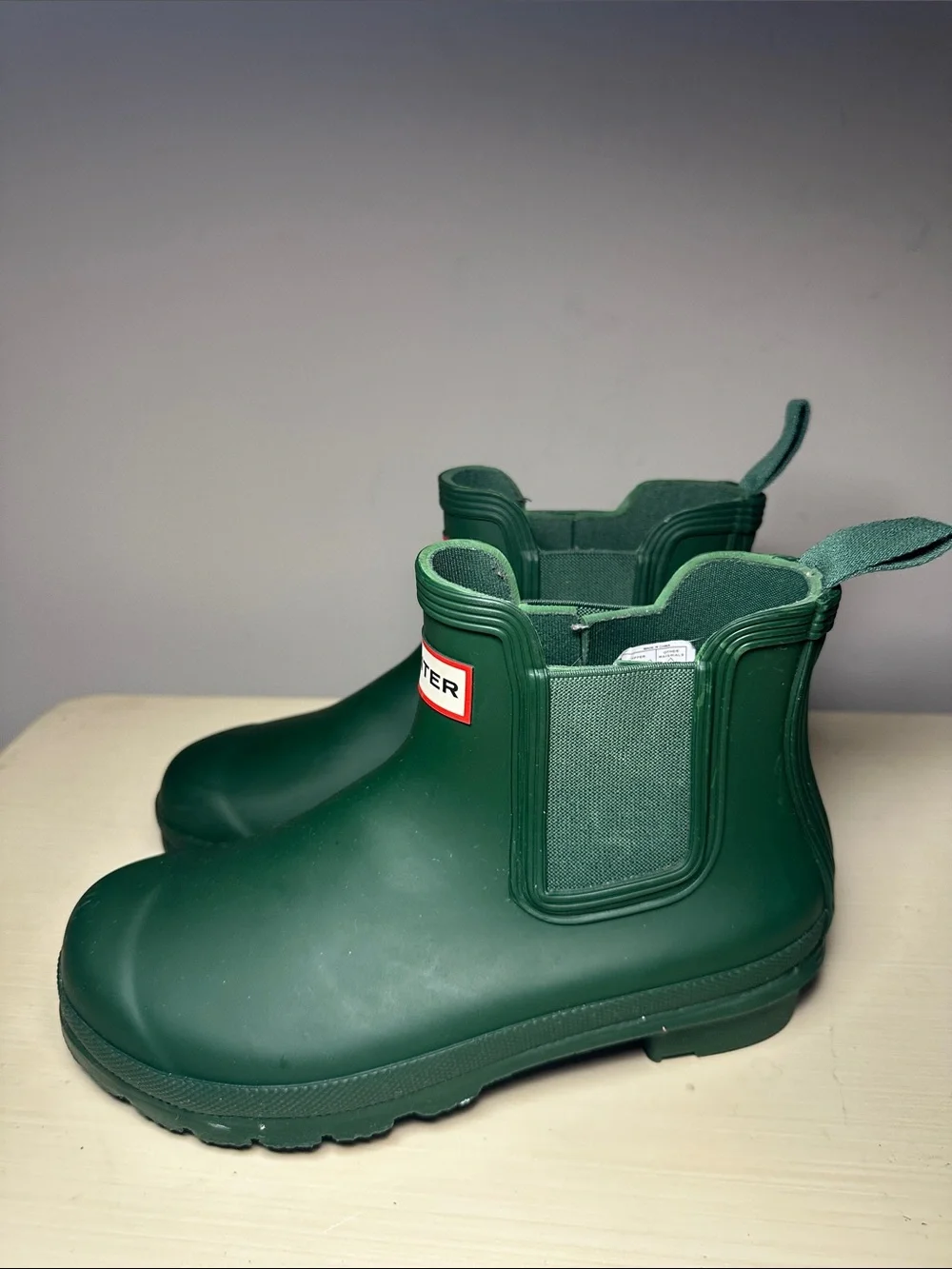 Hunter Deep dark Green Slip-On rain boots